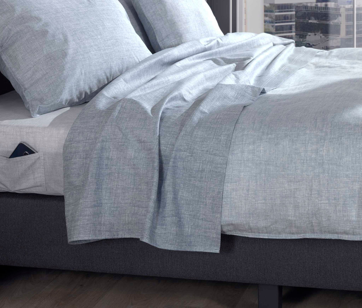 Zo Home laken Lino Denim katoen