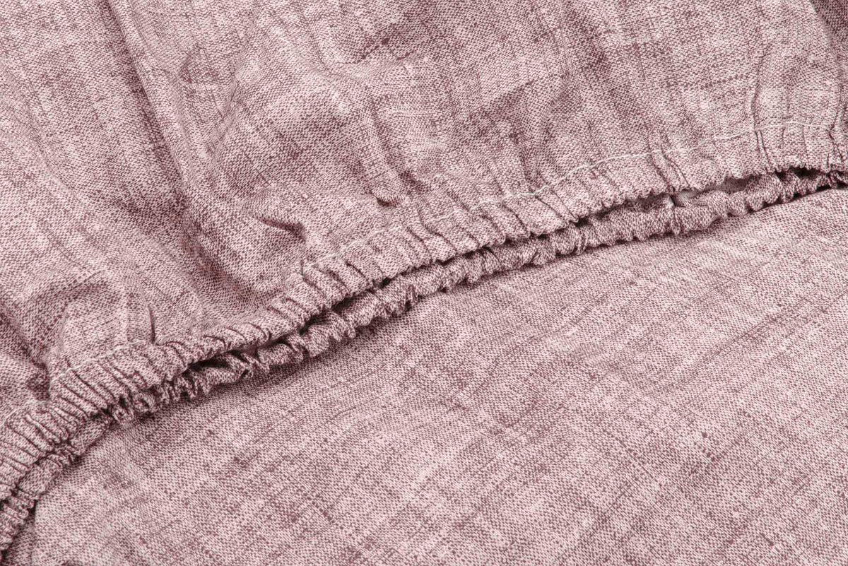 Zo Home hoeslaken Lino Purple katoen