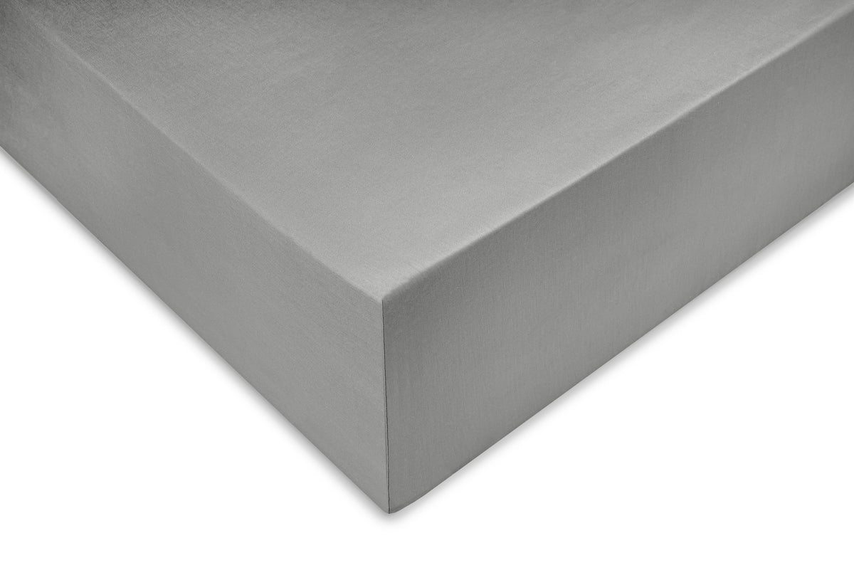 Zo Home hoeslaken Satinado Iron Grey satijn