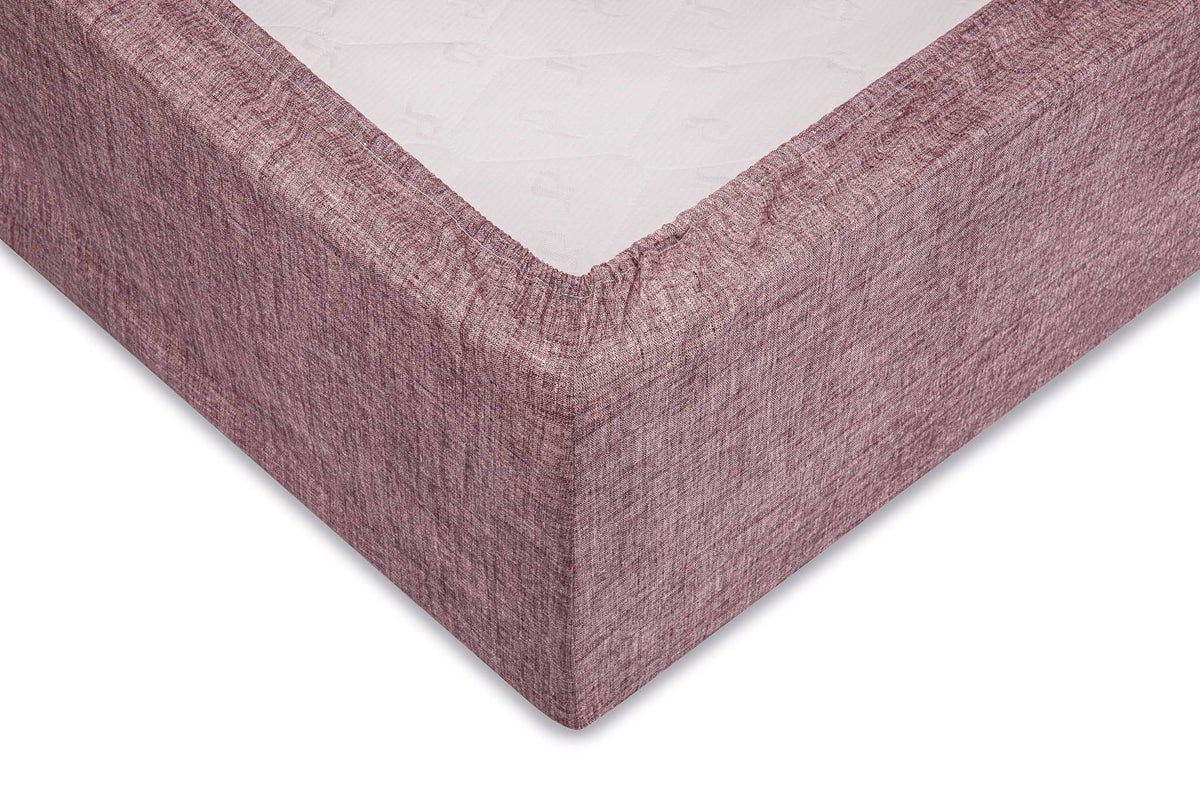 Zo Home hoeslaken Lino Wine Red katoen