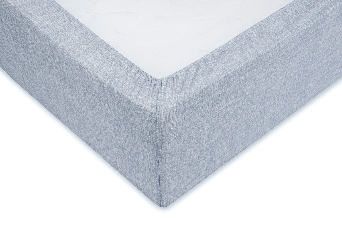 Zo Home hoeslaken Lino Denim katoen