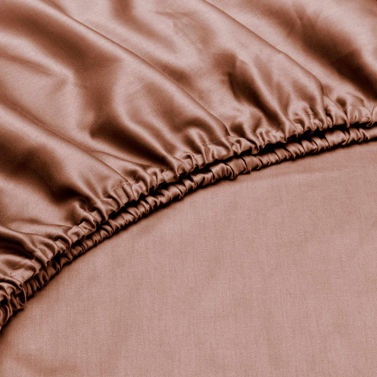 Zo Home hoeslaken Satinado Canyon Rose satijn
