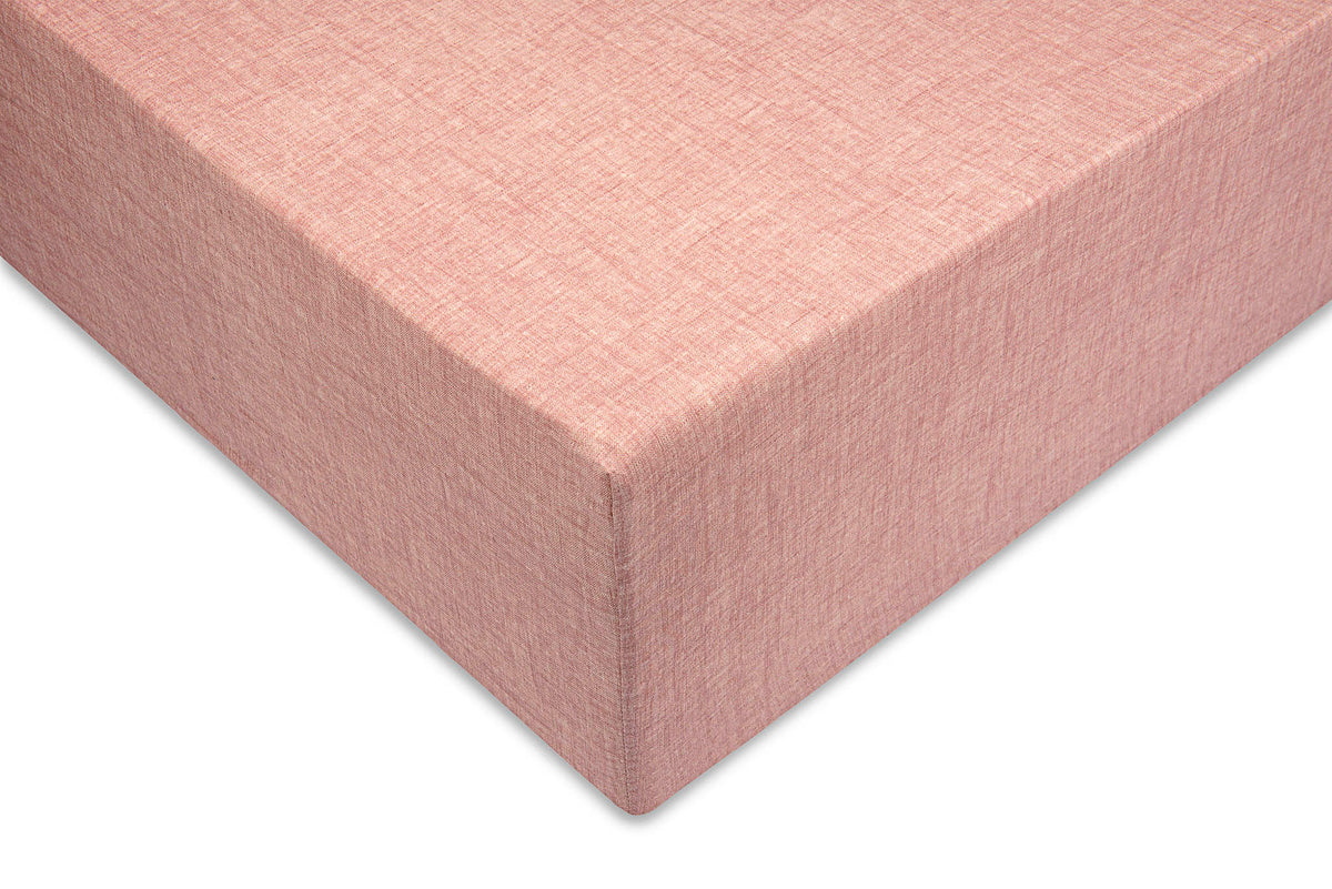 Zo Home hoeslaken Lino Old Rose katoen