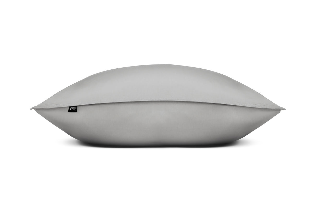 Zo Home kussensloop Satinado Iron Grey satijn