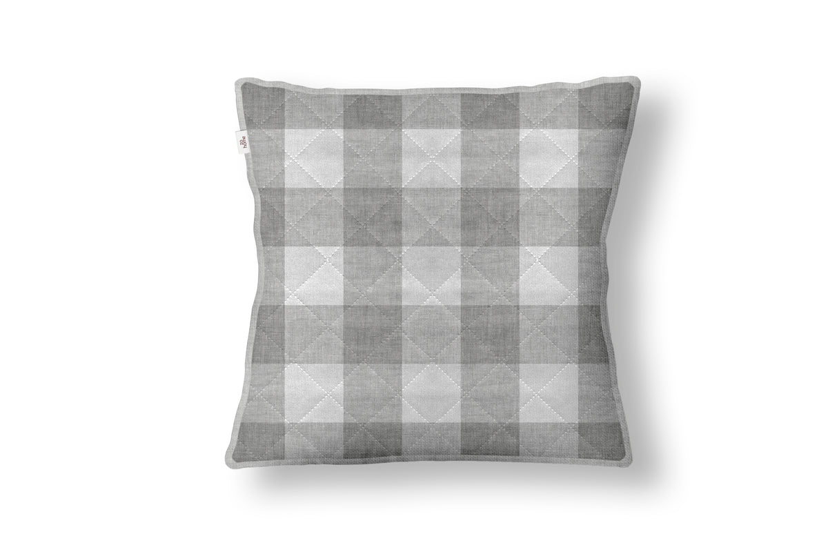 Zo Home sierkussen Quattro di Lino Dove Grey polyester