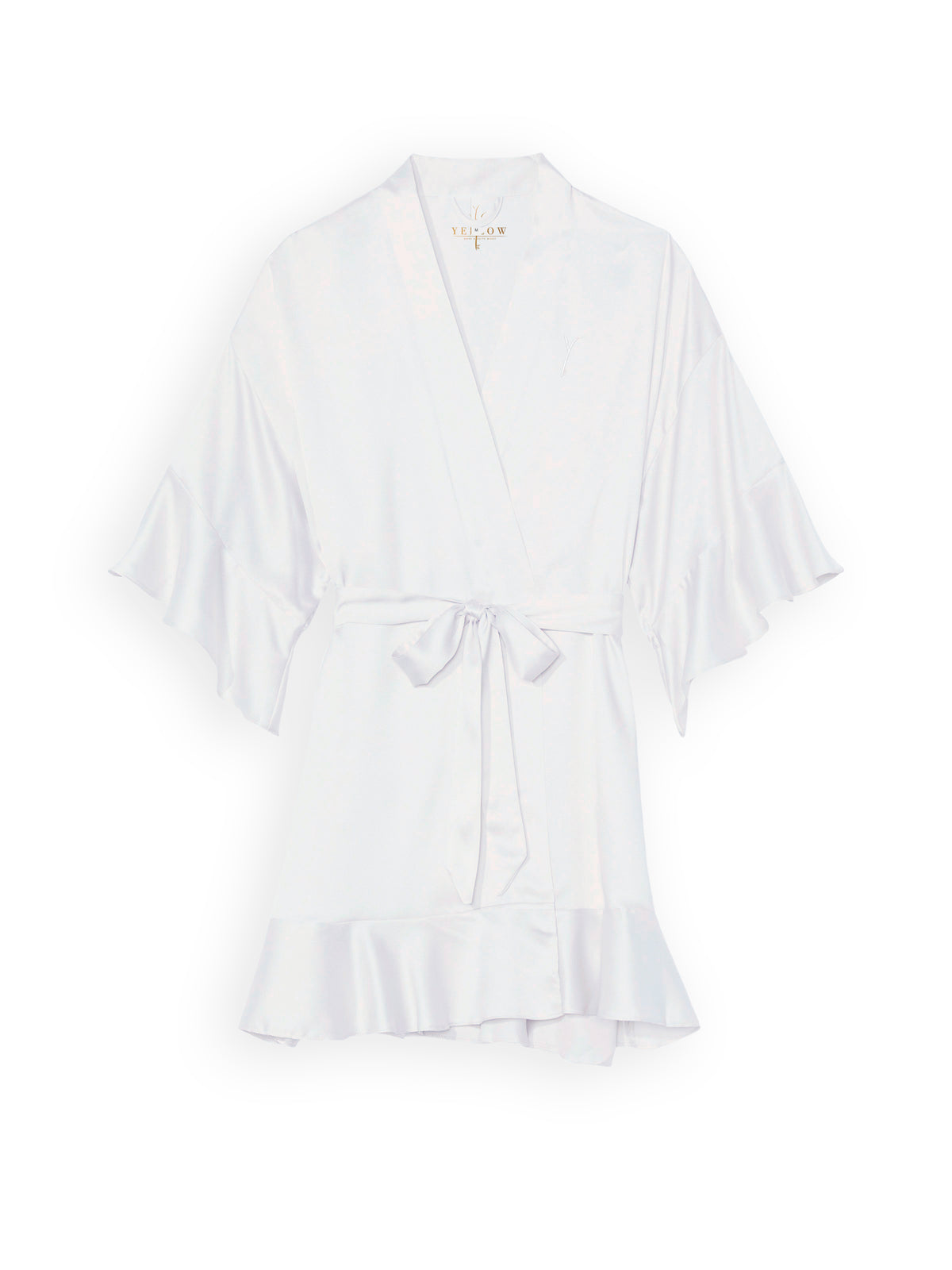 Yellow kimono Liscio White