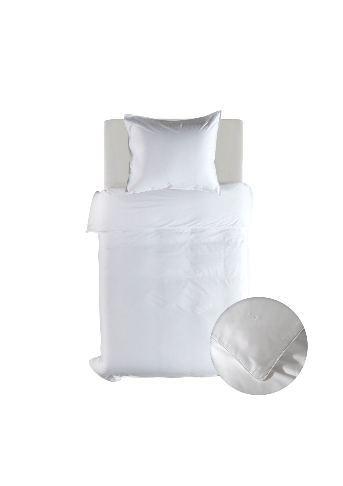 Yellow dekbedovertrek Suite New York Blanc de Blanc lyocell