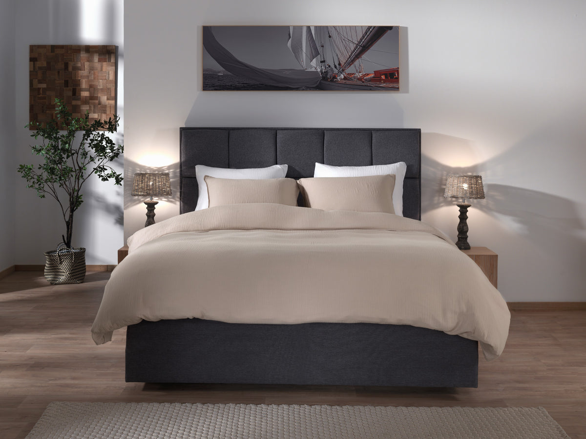 Yellow dekbedovertrek Suite Guadeloupe Dollar Sand mousseline