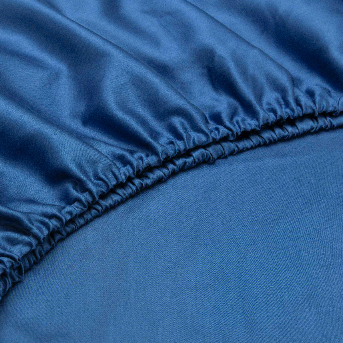 Zo Home hoeslaken Satinado Evening Blue satijn