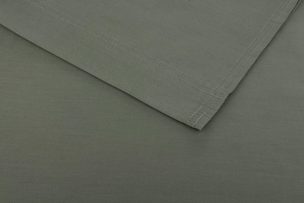 Zo Home laken Satinado Army Green satijn