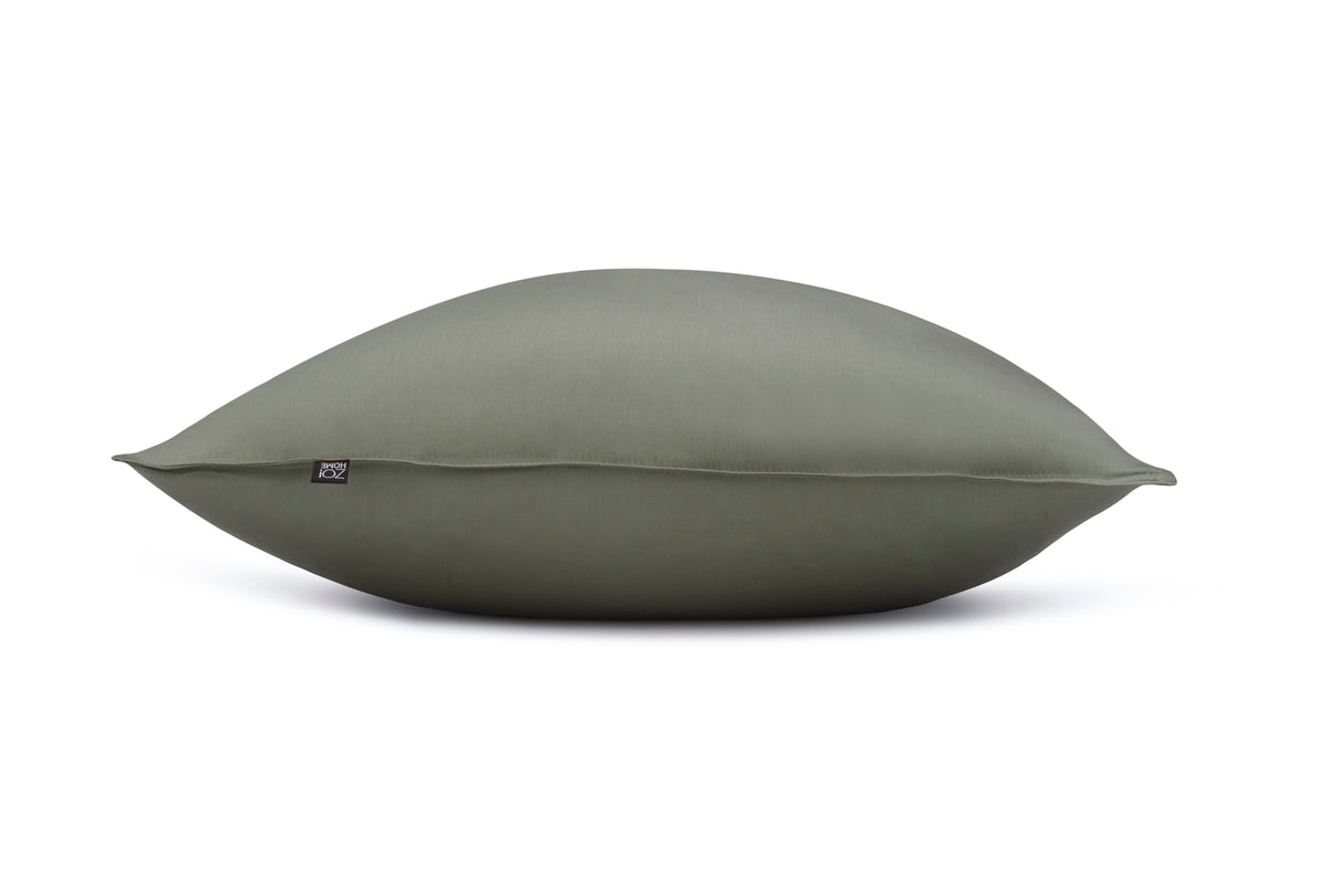 Zo Home kussensloop Satinado Army Green satijn
