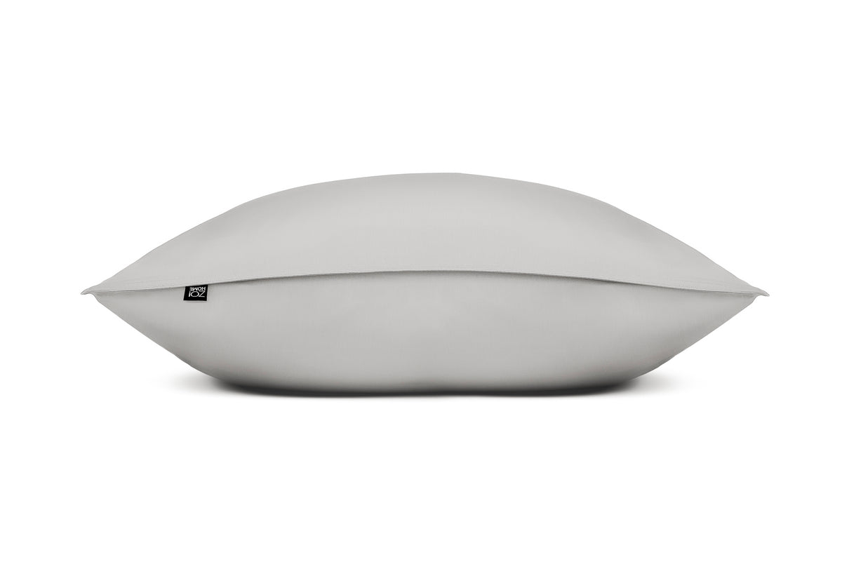 Zo Home kussensloop Satinado Ash Grey satijn