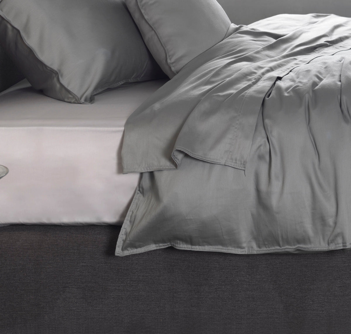 Zo Home laken Satinado Iron Grey satijn