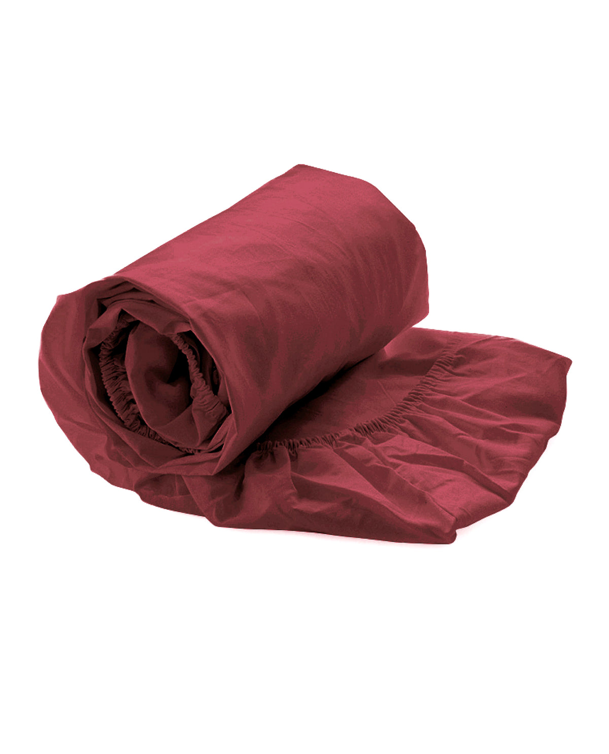 Yellow hoeslaken Percale Spicy Red percale