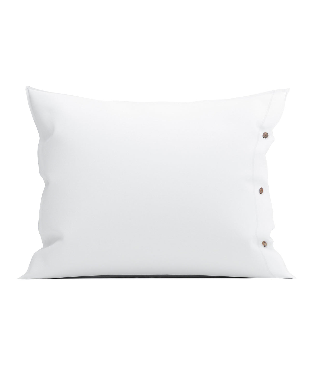 Yellow kussensloop Percale Optic White percale