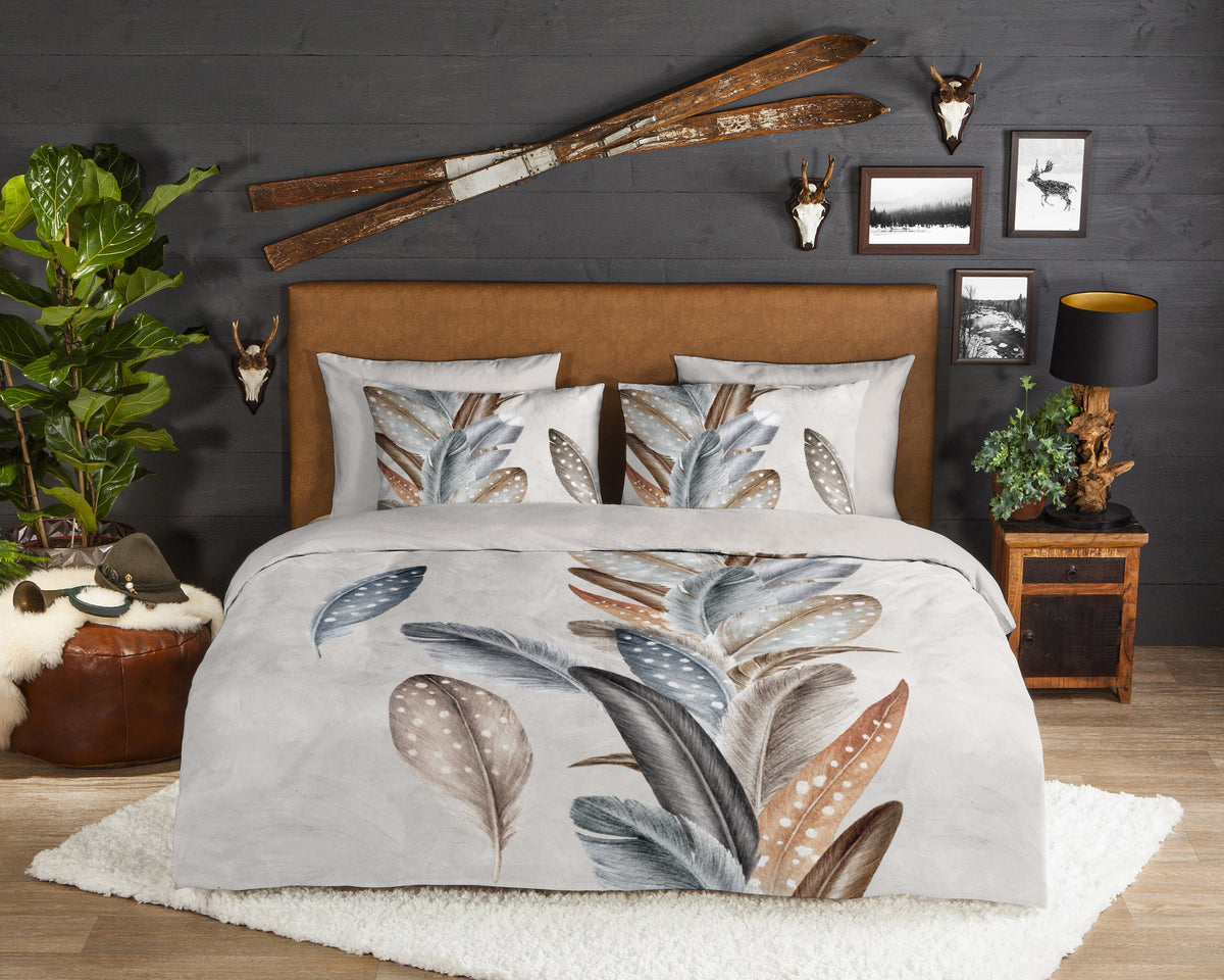 Good Morning Housse de couette en flanelle Eina - Sable