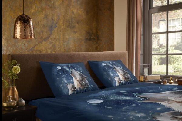 Housse de couette Pure Microfibre Moon - Bleu