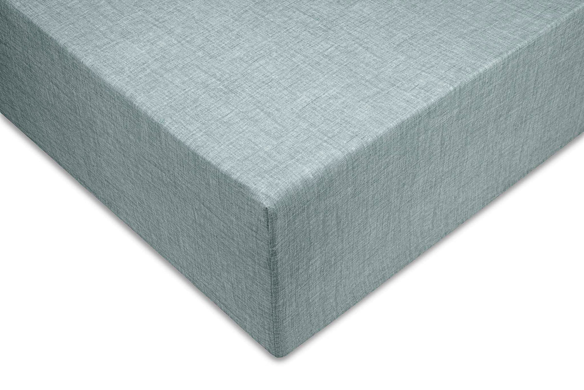 Zo Home hoeslaken Lino Stone Blue katoen