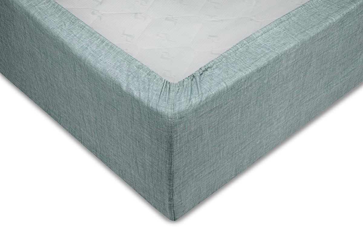 Zo Home hoeslaken Lino Stone Blue katoen