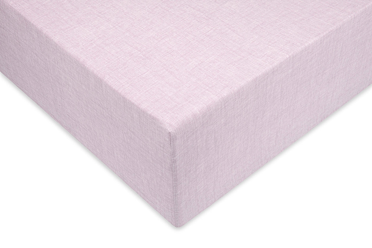 Zo Home hoeslaken Lino Grey Lilac katoen