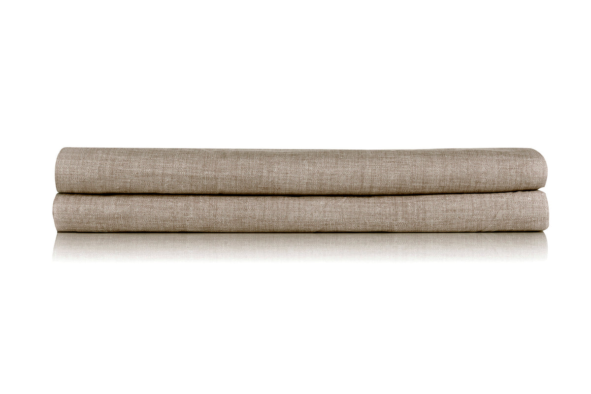 Zo Home laken Lino Palm Taupe katoen
