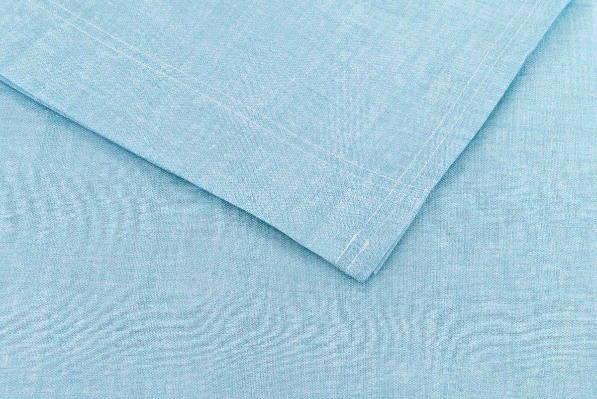 Zo Home laken Lino Topaz Blue katoen