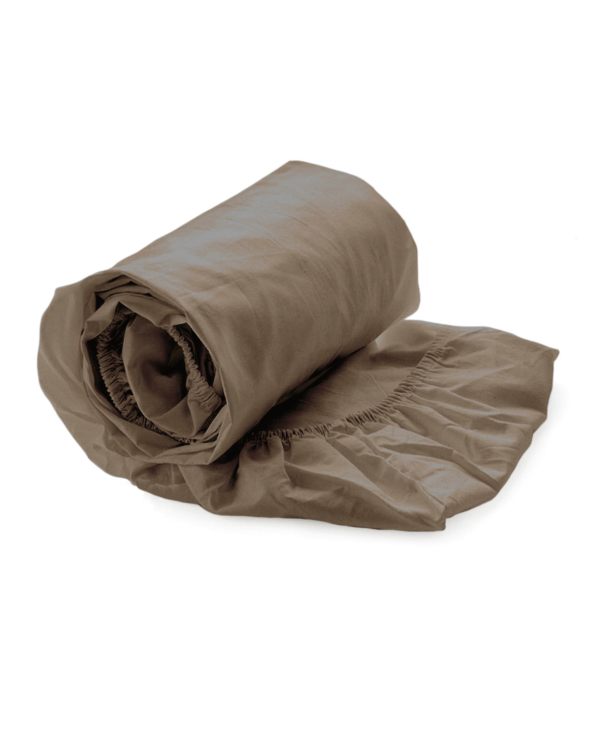 Yellow hoeslaken Suite Mumbai Plaza taupe percale