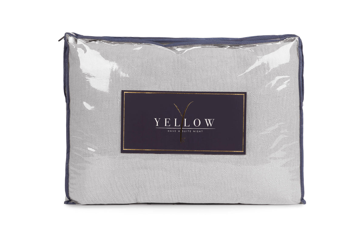 Yellow bedsprei ICA Vapor Grey katoen