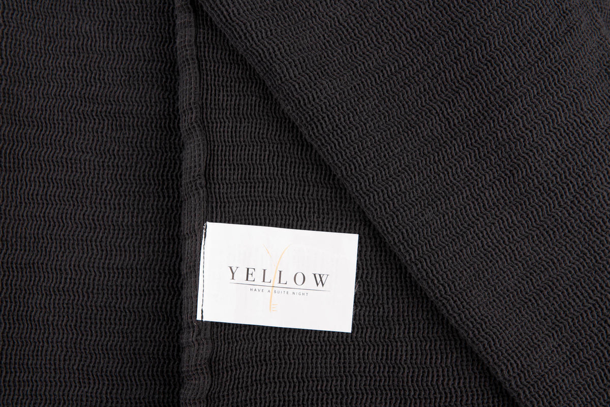 Yellow bedsprei ICA Panthom Black katoen