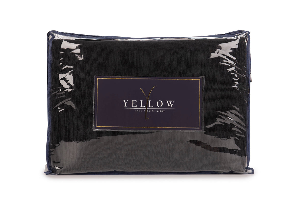 Yellow bedsprei ICA Panthom Black katoen