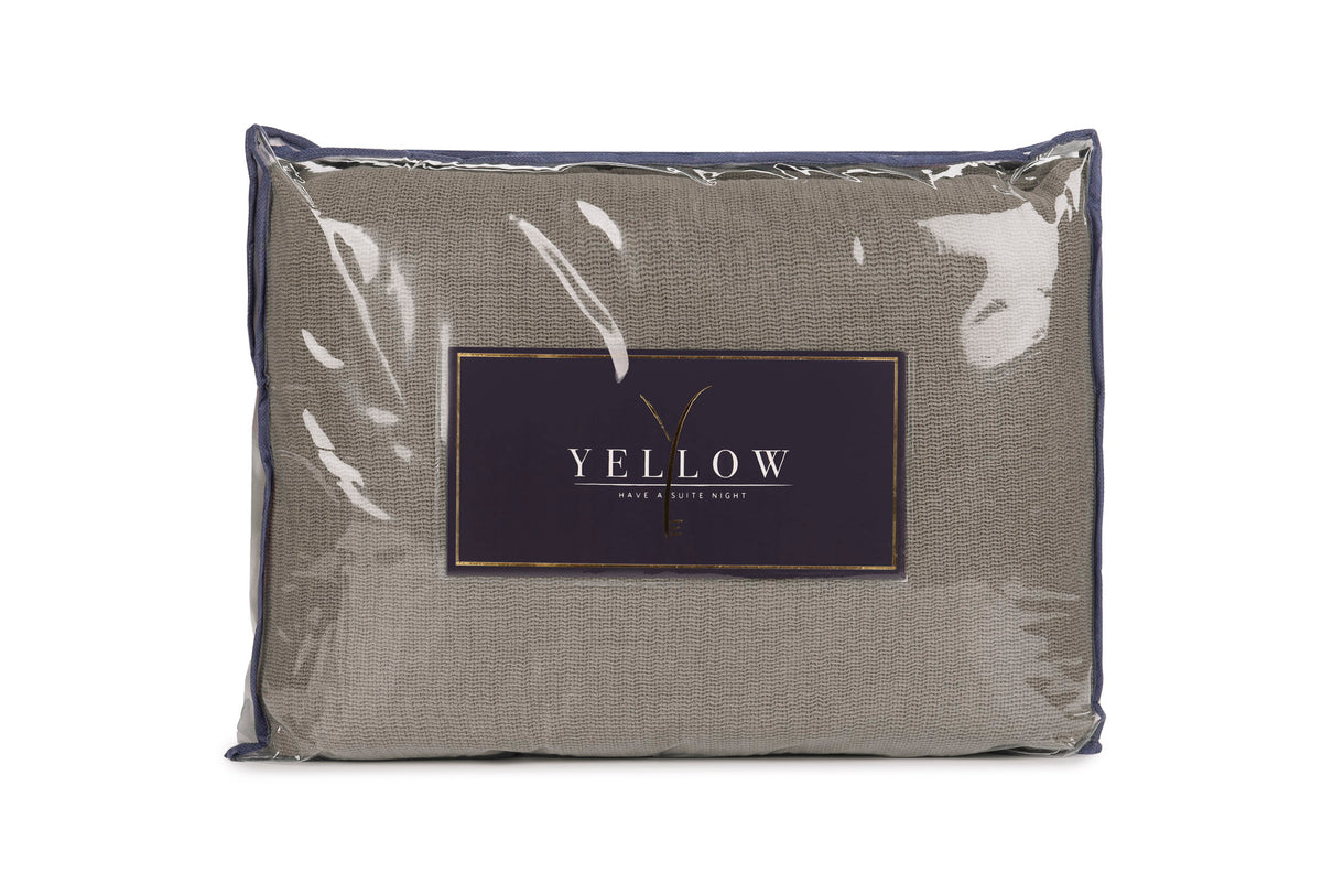 Yellow bedsprei ICA Desert Taupe katoen