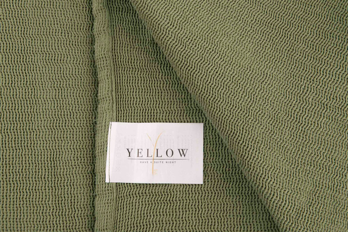 Yellow bedsprei ICA Army Green katoen