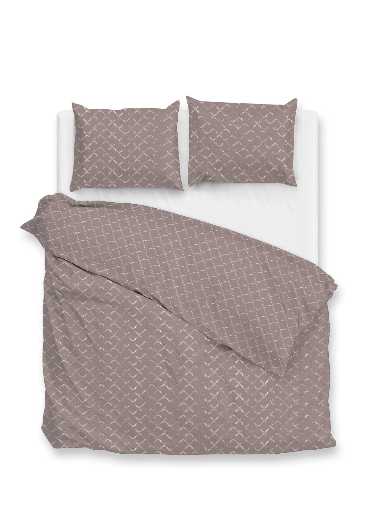 Zo Home dekbedovertrek Linea di Satinado Purple Dove katoen-satijn