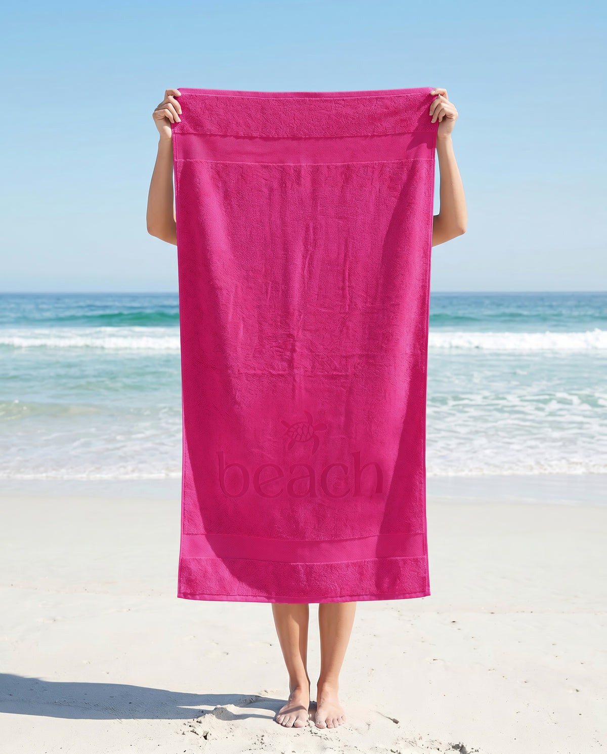 Zo Home strandlaken Turtle Beach Pink