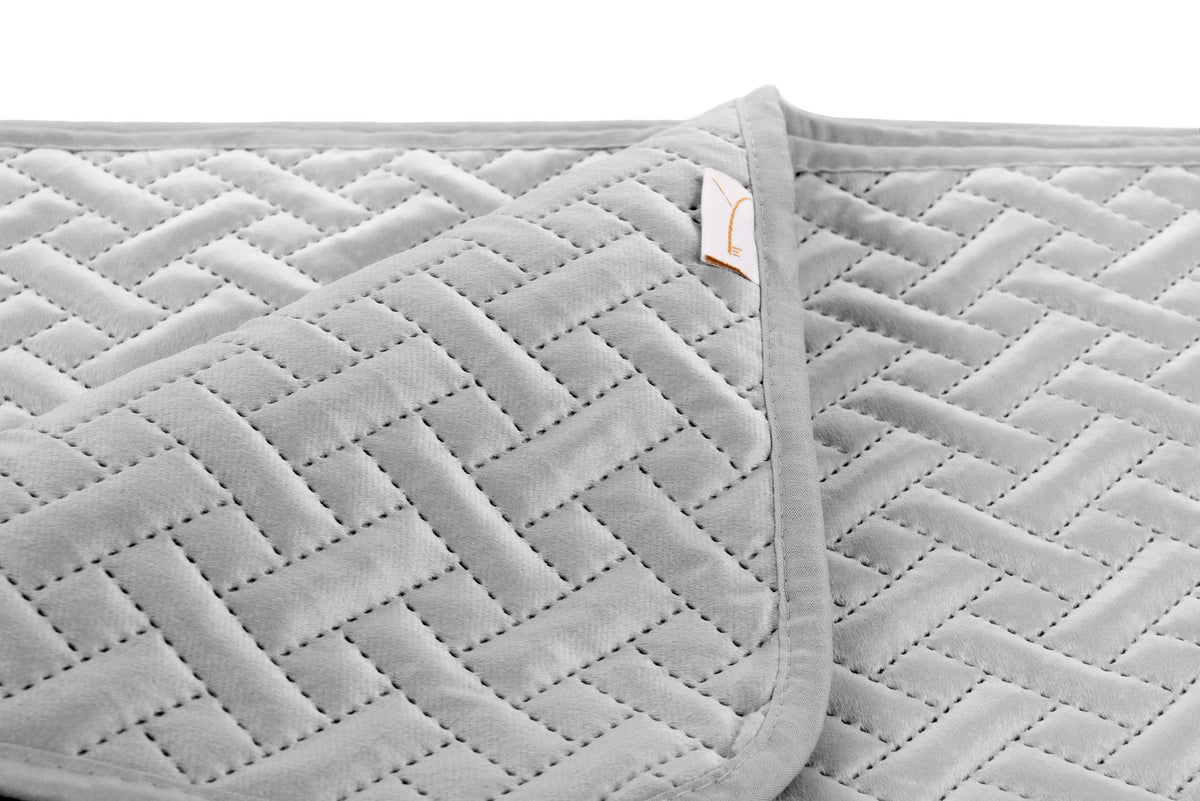Yellow bedsprei Audrey Ash Grey polyester