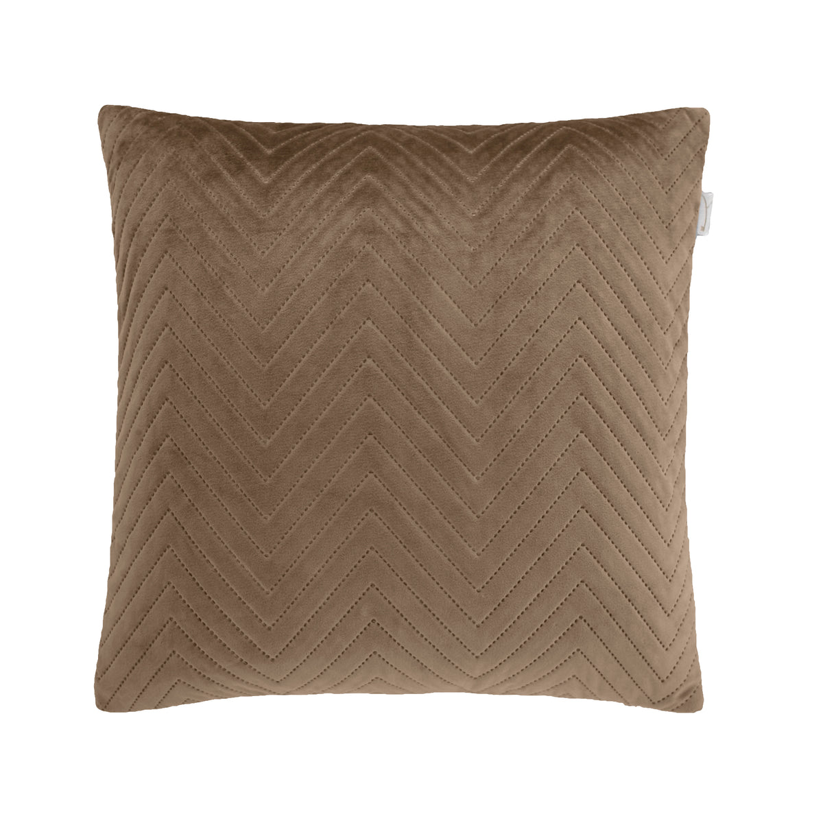 Yellow kussensloop Madeline Taupe polyester
