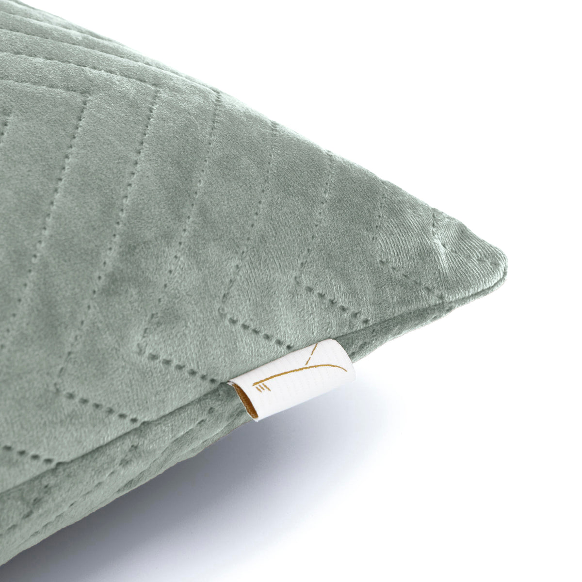 Yellow kussensloop Madeline Laurel Green polyester