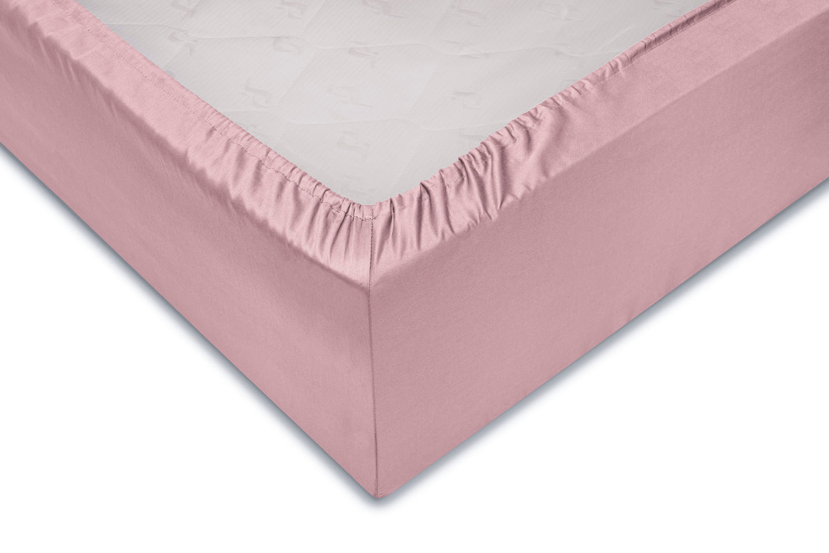 Zo Home hoeslaken Satinado Shady Pink satijn