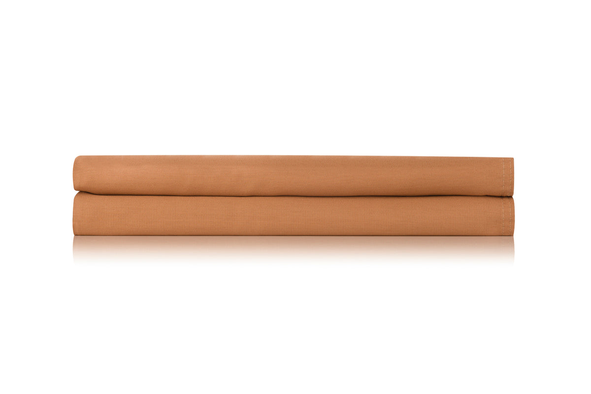 Zo Home hoeslaken Satinado Cognac Brown satijn