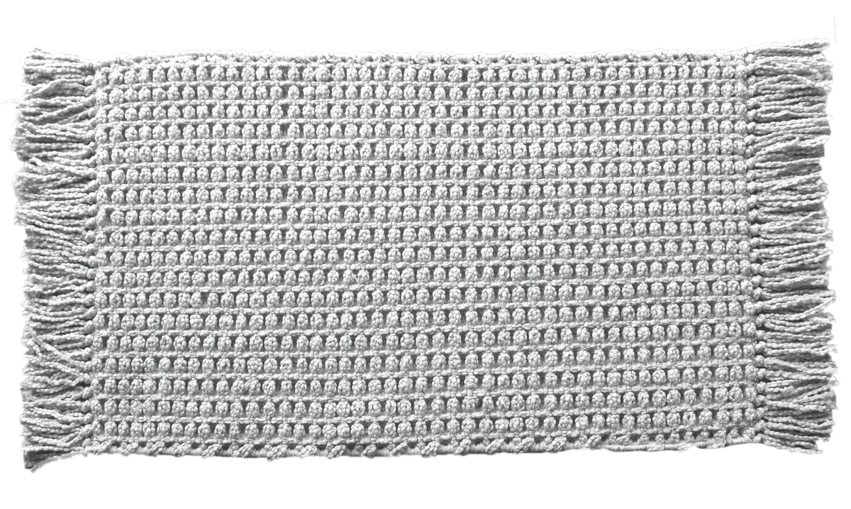 Heckettlane badmat Madras Light Grey