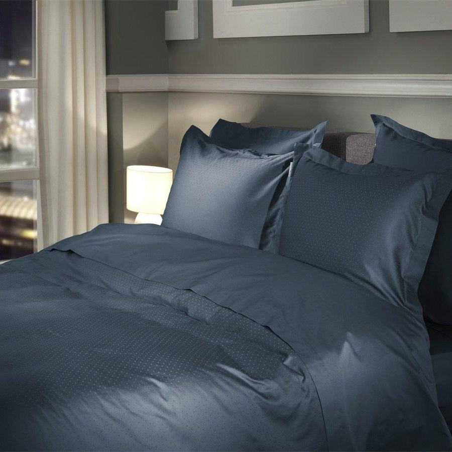 Heckettlane dekbedovertrek Punto Maritime Blue satijn