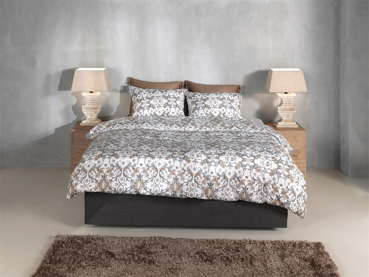 Zo Home dekbedovertrek katoen Fausto Grey