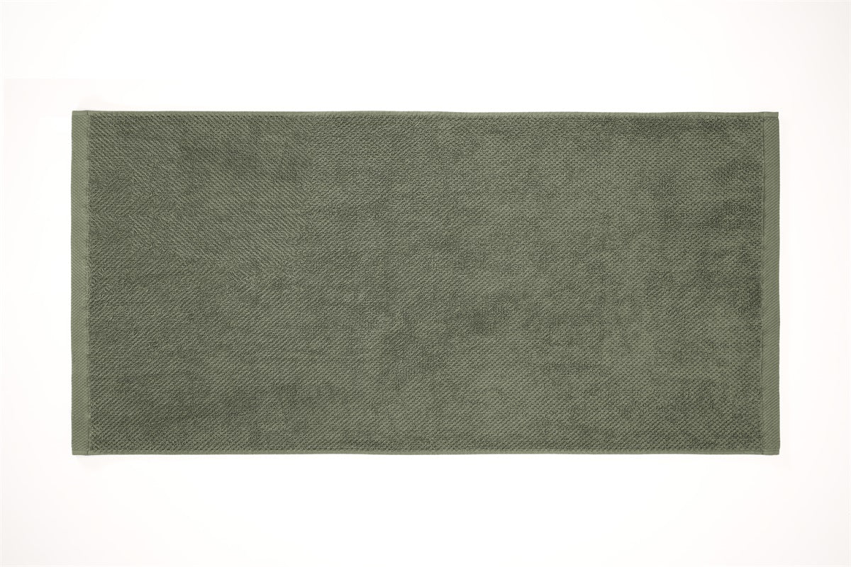Heckettlane Badtextiel Grant Army Green #afmeting_Douchelaken (70 x 140 cm)