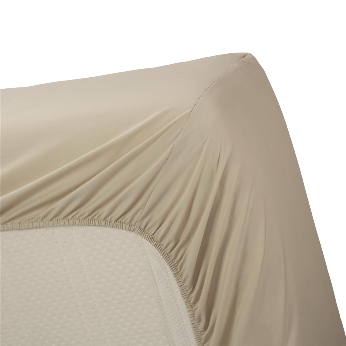 Beddinghouse hoeslaken katoen percale Sand