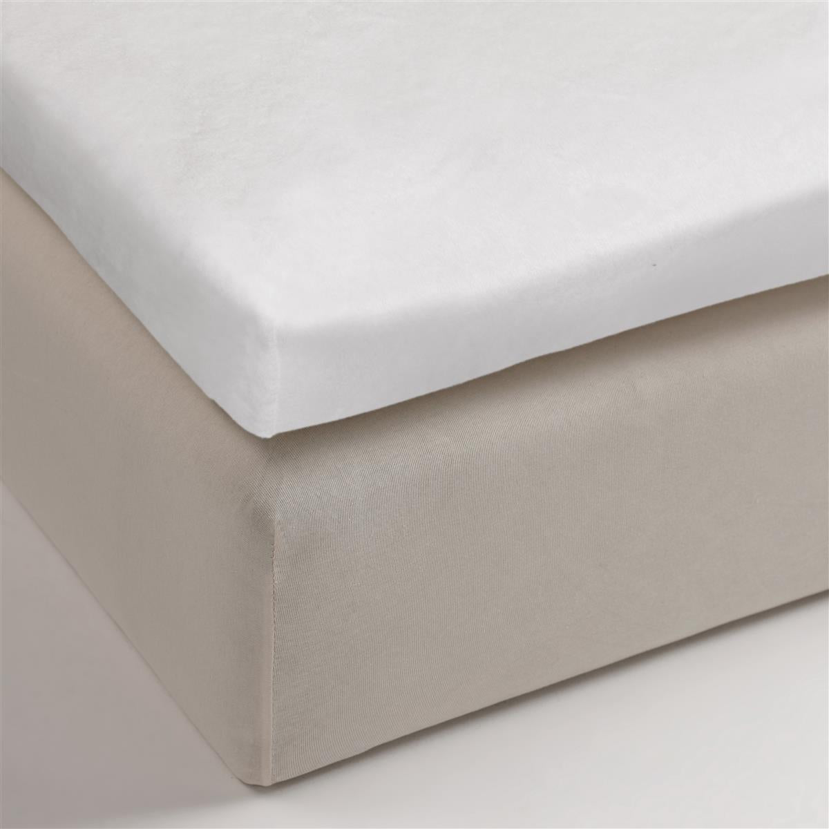 Ambiante topper hoeslaken molton wit