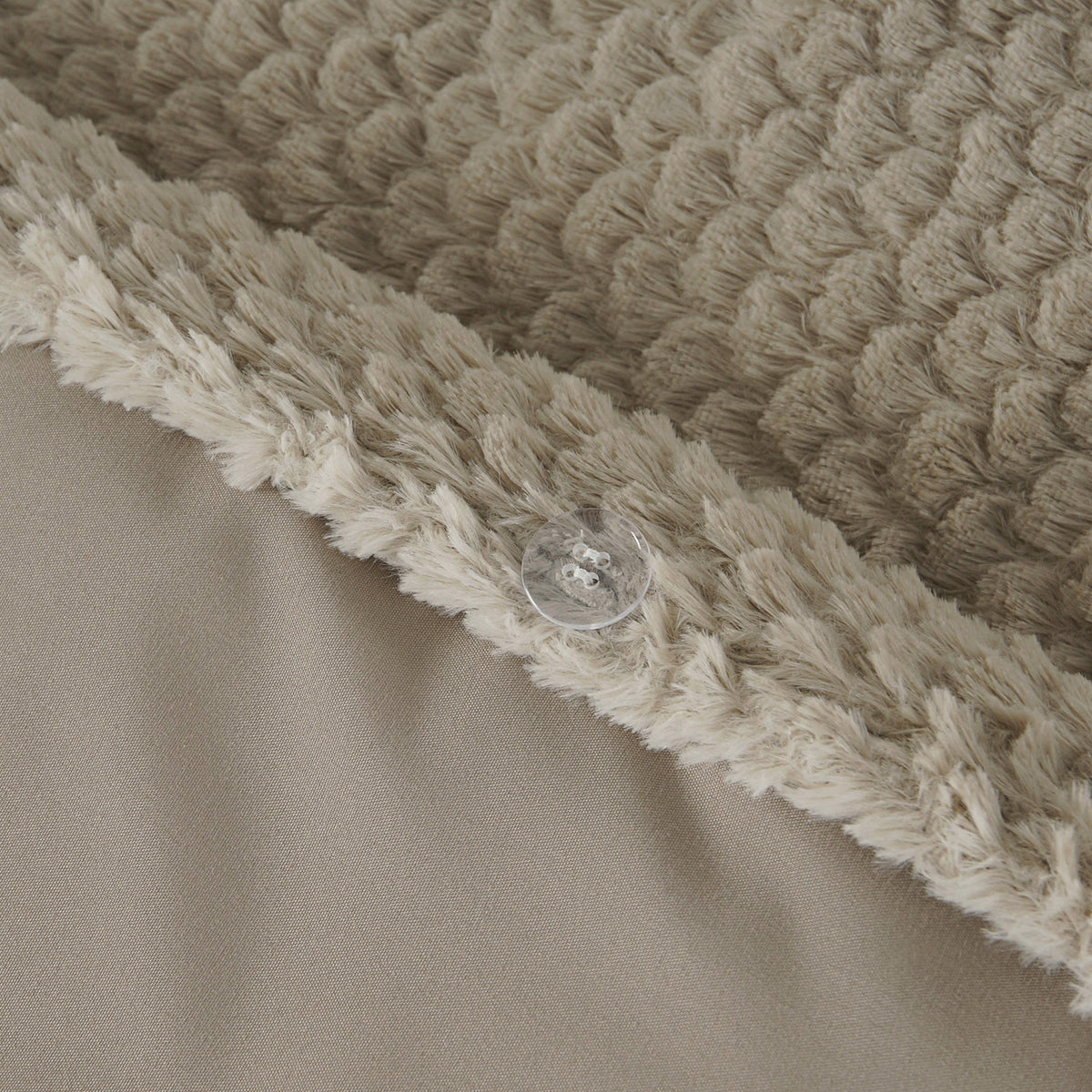 Sleeptime Dekbedovertrek Fur Teddy Taupe