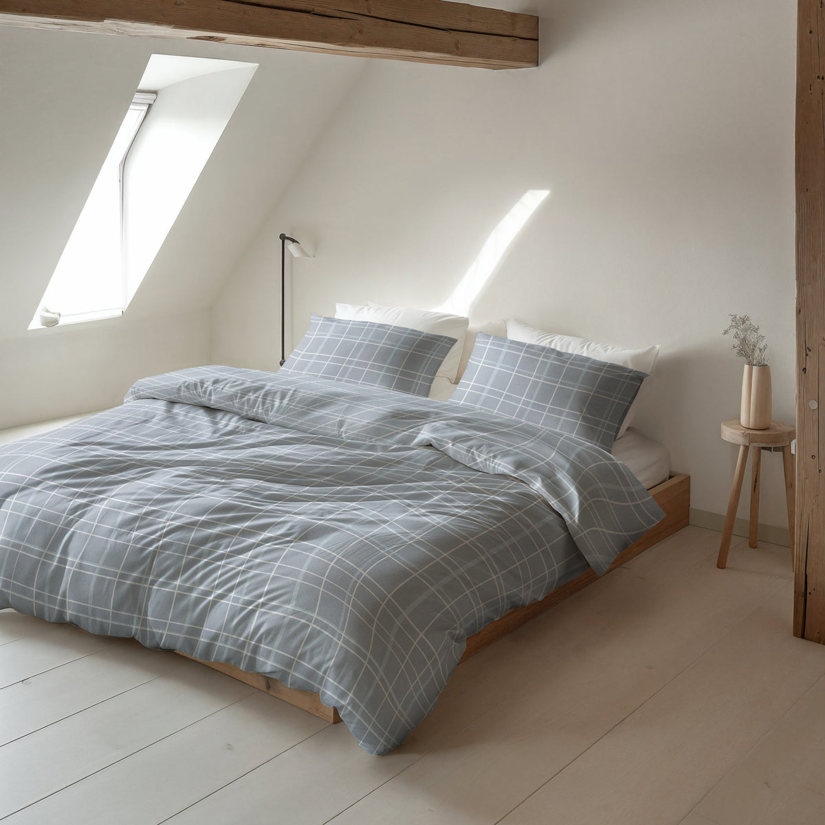 Sleeptime Dekbedovertrek Flanel Seva Blauw