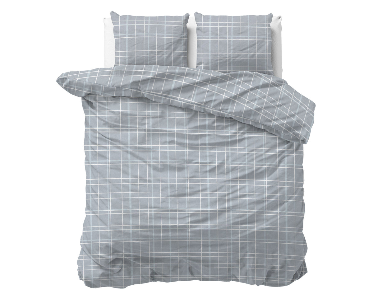 Sleeptime Dekbedovertrek Flanel Seva Blauw