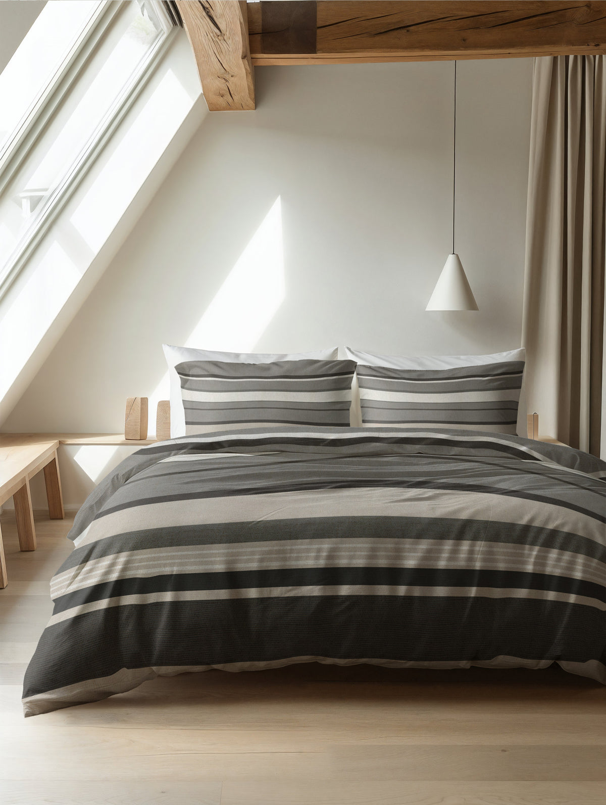 Sleeptime Dekbedovertrek Flanel Zuma Taupe