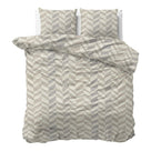 Sleeptime Dekbedovertrek Flanel Chevron Beige/Zand
